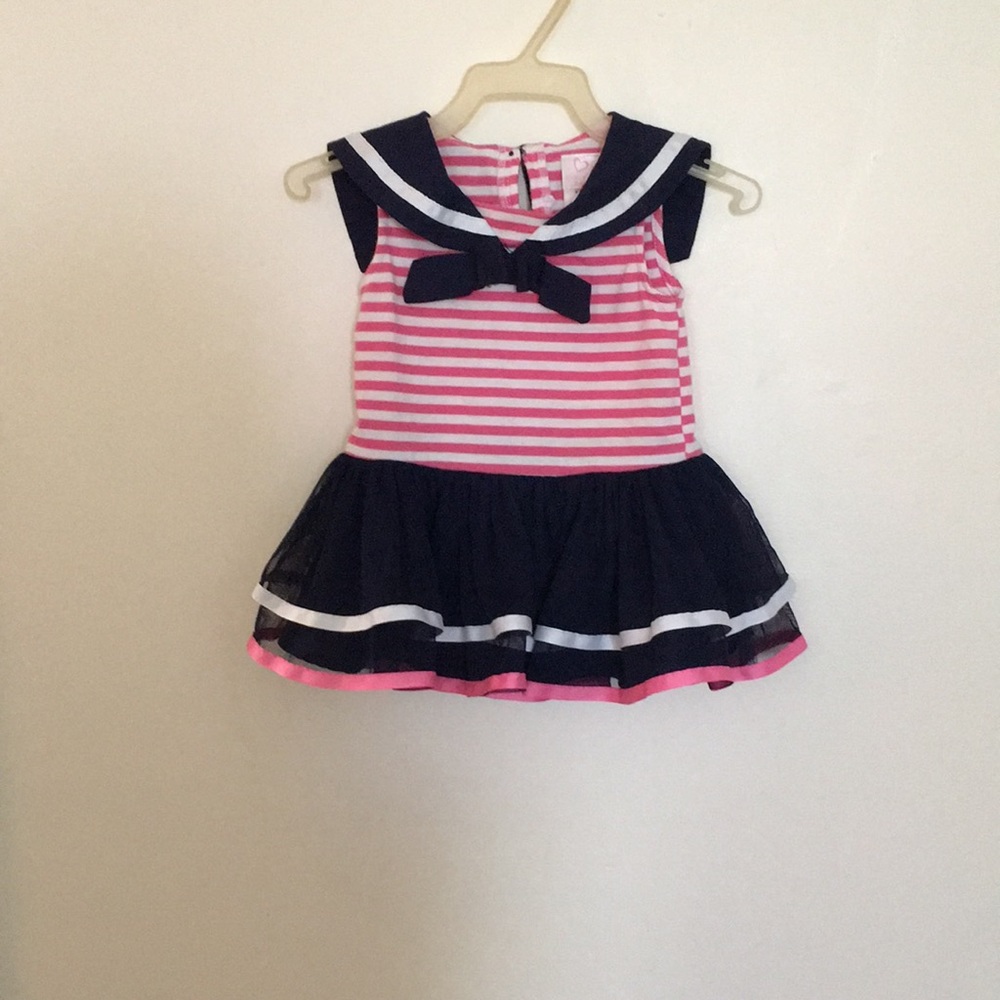 Toddler girl sailor dress size 18M,Youngland Baby